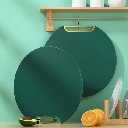 34 cm GREEN CUTTING BOARD ROUND