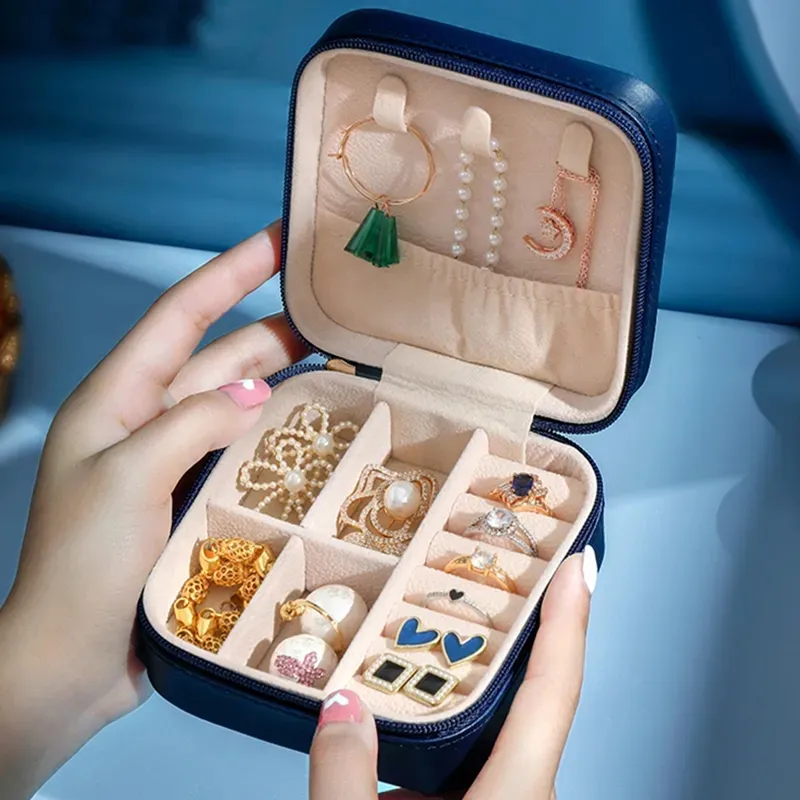 Jewelry Organizer Display Travel Case Boxes Portable