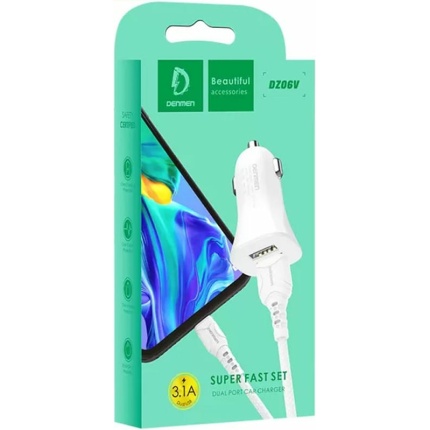 DZ06 Dual Port Fast Car Charging Set