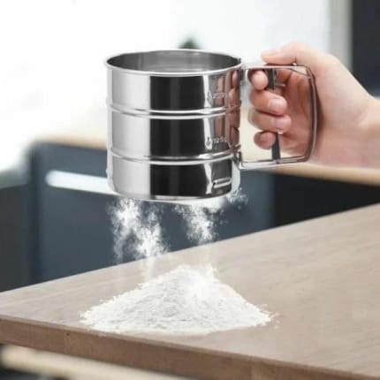 Stainless Steel Hand-held Flour Sieve Cup