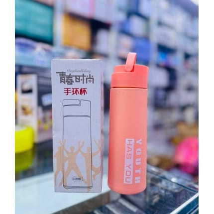 400 ml Portable Glass Cup with Cup Strap