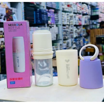 Tablet Bottle 320 ml Candy Colored Glass Gift Cup