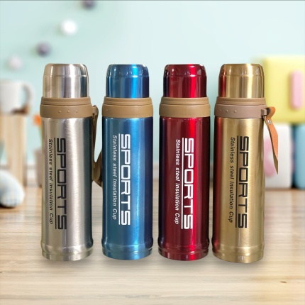 SPORT DOUBLE STAINLESS STEEL VECUUM FLASK - 750ml